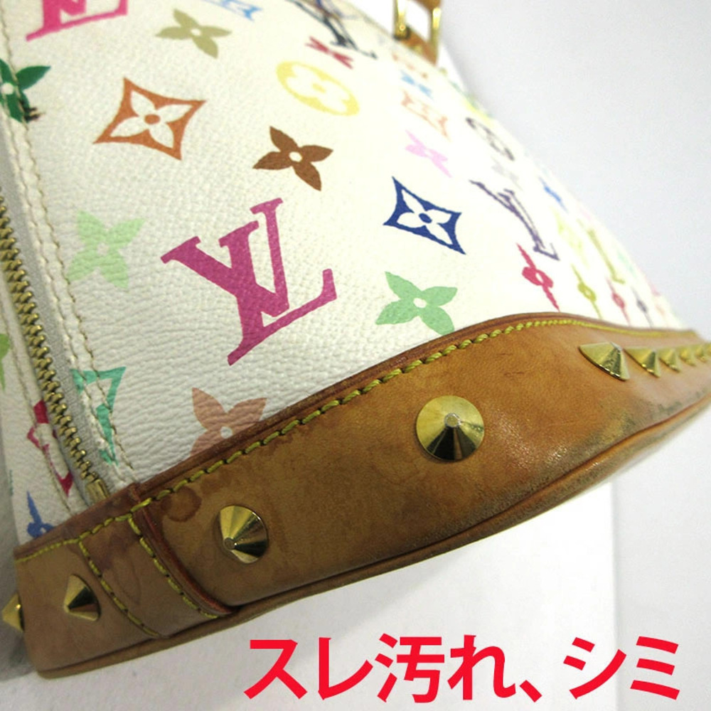 Louis Vuitton Alma Monogram Handbag Multicolor White - Picture 13 of 15